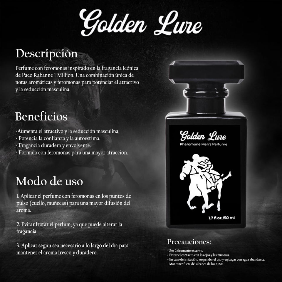 PERFUME CON FEROMONAS GOLDEN LURE